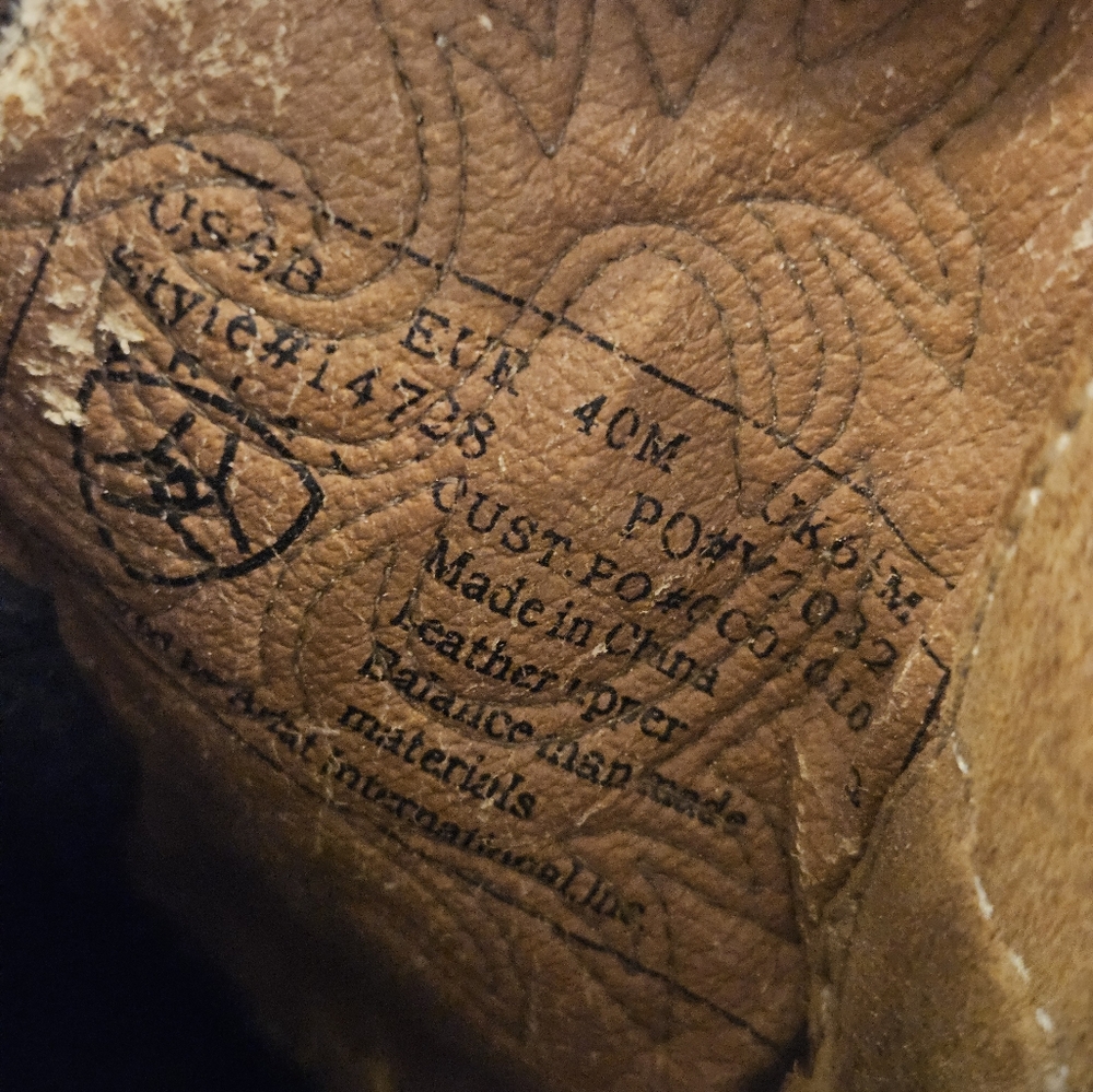 Ladies Faux Ostrich Print Ariat Fatbaby Boots - Picture 7 of 10